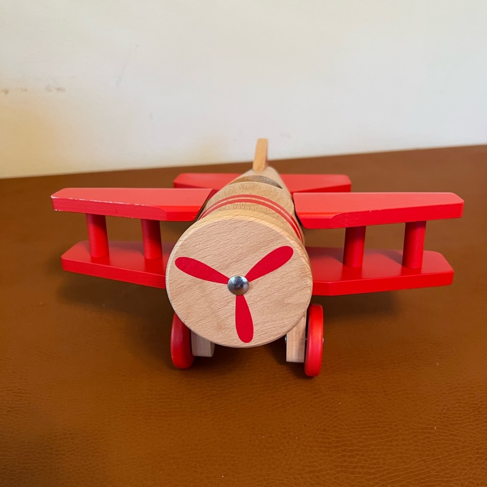 Hearth and hand wooden toy airplane